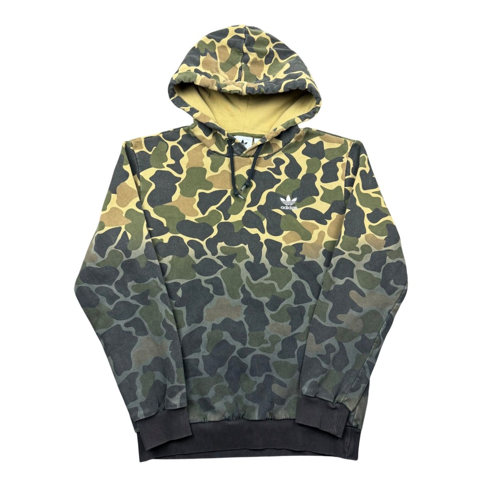 Adidas Originals Duck Camo Gradient Trefoil Hoodie Men Small Athletic Sweatshirt